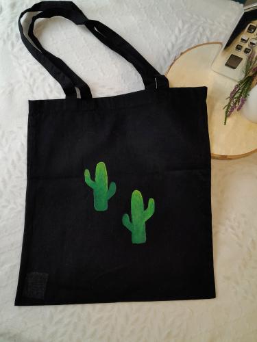 Plátěná taška kaktus 2
