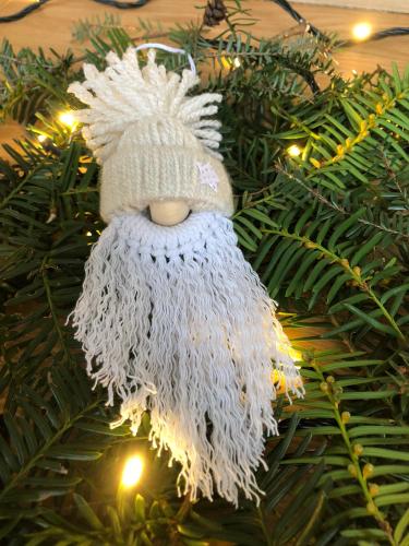 Ozdoba skřítek béžový