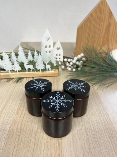 Sójová svíčka 120 ml - vločka, bez vůně