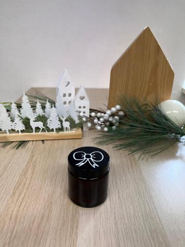 Svíčka s palmovým voskem 120 ml bez vůně (mašle)