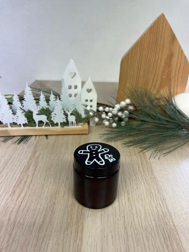 Svíčka s palmovým voskem 120 ml - vanilka (perníček)