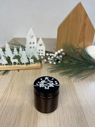 Svíčka s palmovým voskem 120 ml - vanilka (stromeček2)