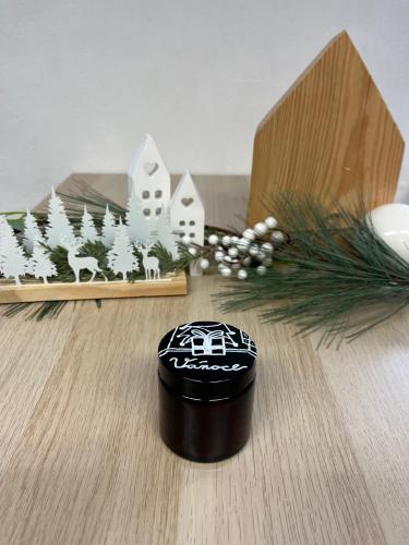 Svíčka s palmovým voskem 120 ml - vanilka (vánoce)