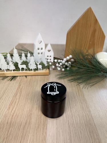 Svíčka s palmovým voskem 120 ml - vanilka (zvoneček)