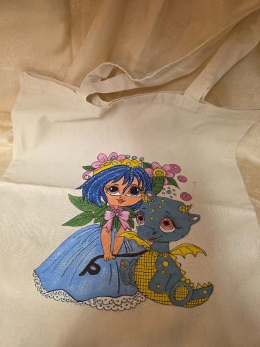 Taška s vílou a dráčkem