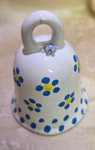 Zvoneček bílý malovaný