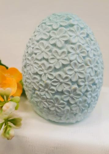 Květinové vajíčko modré