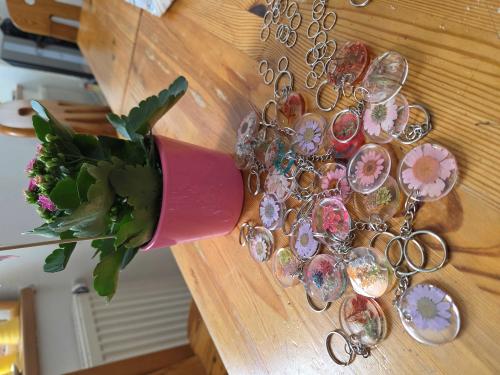 Přívěsek na klíče, kytičky, náhodný výběr