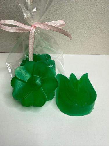 Velikonoční mýdlo jarní květiny mix- zelená barva